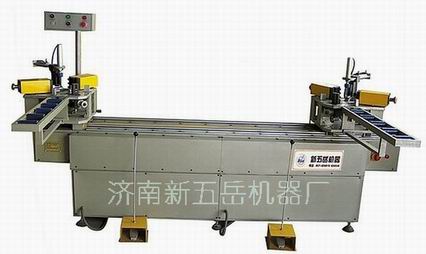 鋁門窗雙頭同步組角機-鋁塑門窗加工機器-門窗設備